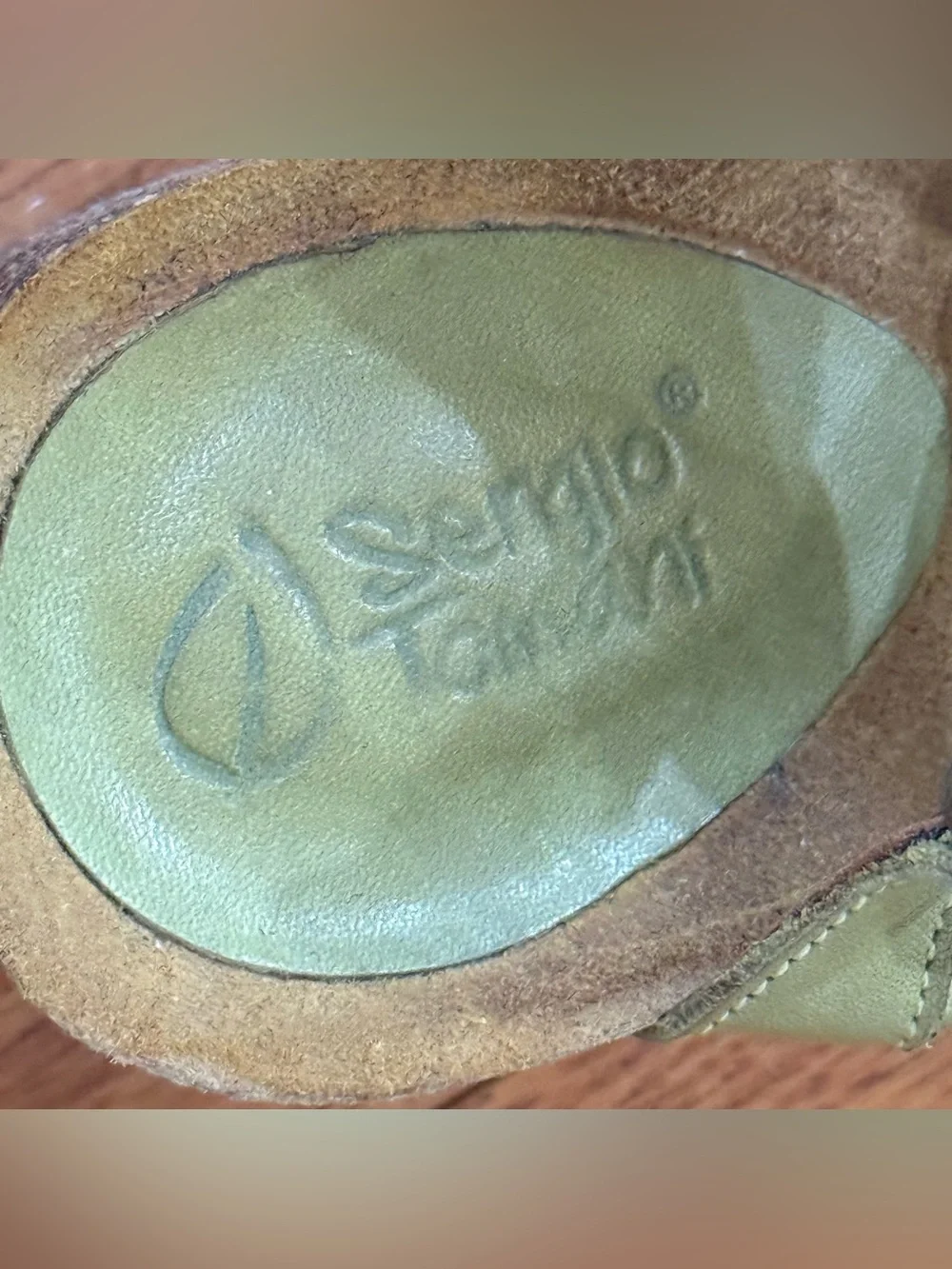 Sergio Tomani Women’s 36 6 Patricia Leather Cutout Wedges Sandals Cork Lagenlook